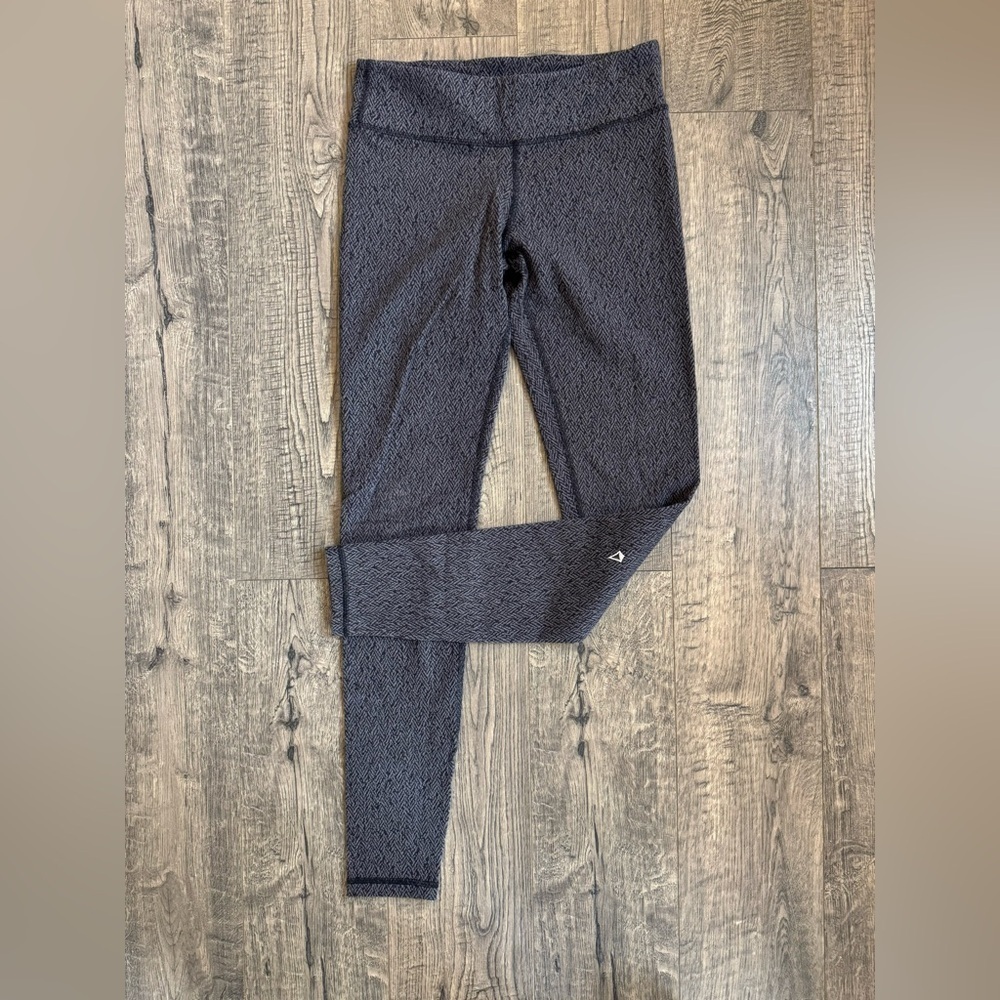Ivivva by Lululemon Grey Herringbone Full Length Leggings